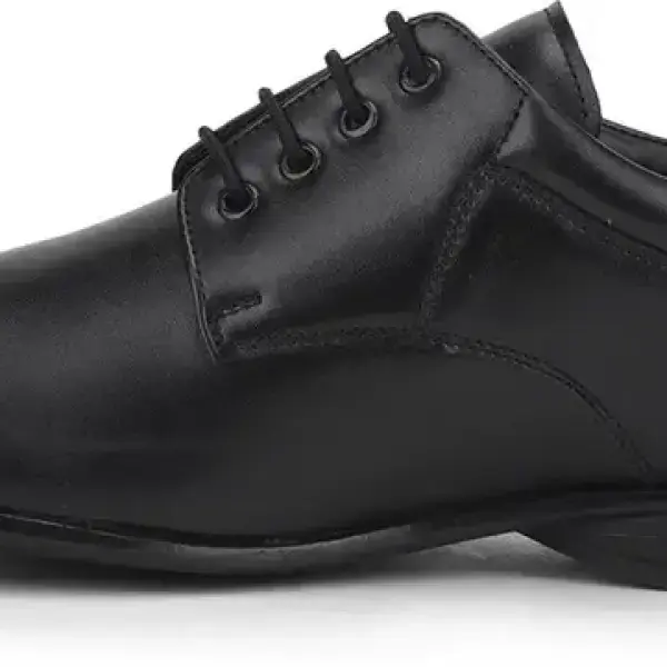 LIBERTY-Fortune ROBERT-2 Formal Shoes With PU Upper | Stylish & Comfortable Lacing Derby For Men (Black , 7)
