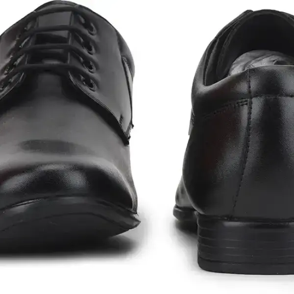 LIBERTY-Fortune ROBERT-2 Formal Shoes With PU Upper | Stylish & Comfortable Lacing Derby For Men (Black , 7)