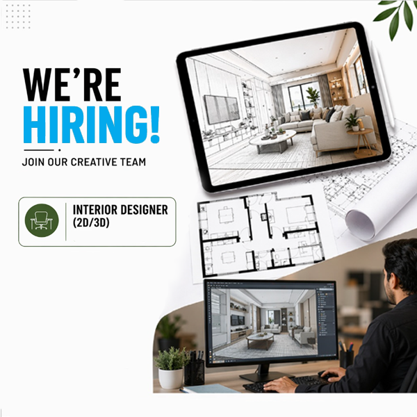 Interior Designer – 2D & 3D