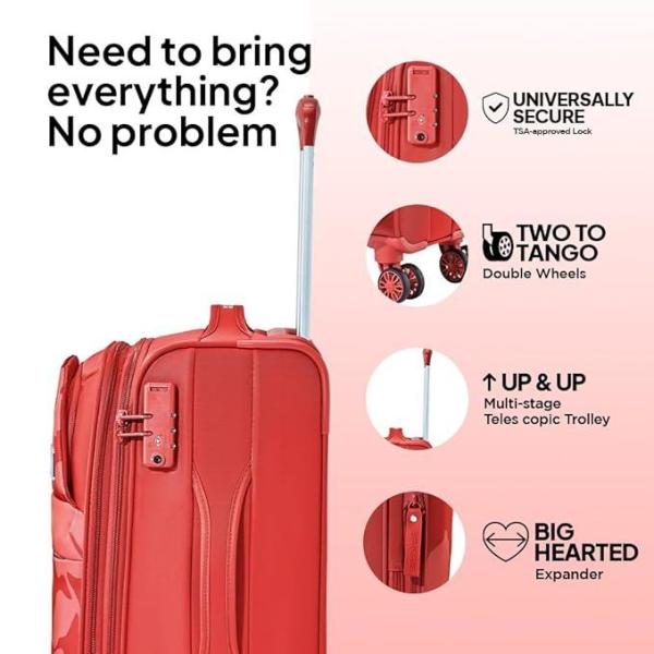 American Tourister-AMT Bloom Soft Side Luggage with TSA Lock