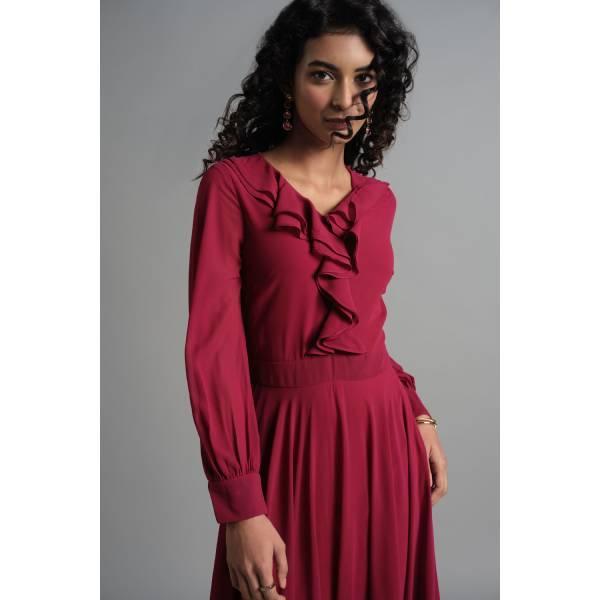 AND-Wine & Roses Gown