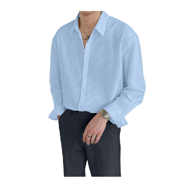 Men's Formal Button Down Shirt – Slim Fit Polycotton Shirt's for Men