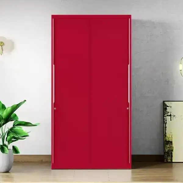 Godrej-Slide N Store Compact 2-Door Steel Wardrobe (Textured Blush Red)