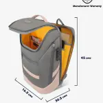 Lavie-Sport Emperor 24L Anti-theft Laptop Backpack For Men & Women - Pink/Grey Colour