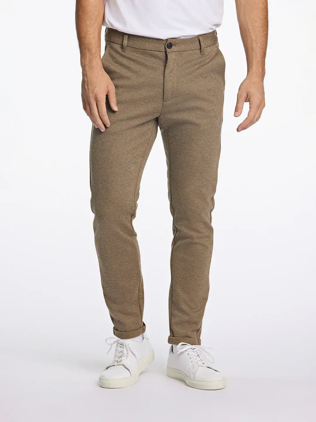 Lindbergh -Men Beige Slim Fit Solid Trouser