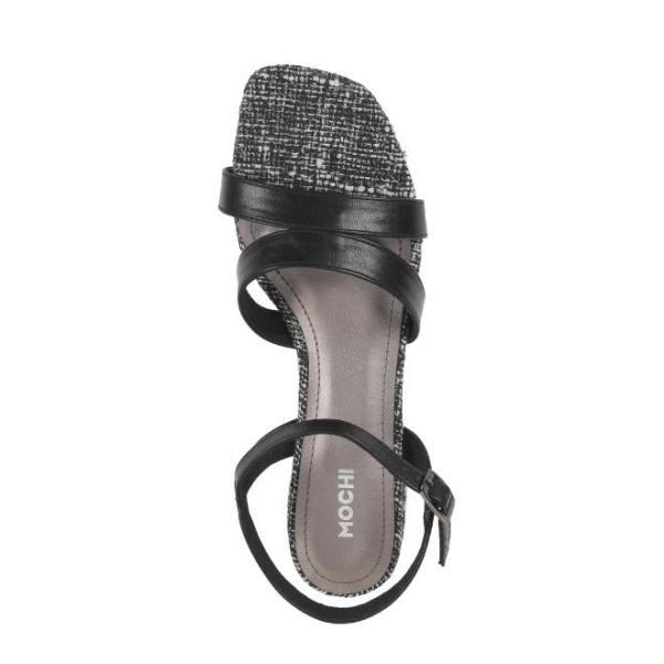 Mochi-Women Black Casual Sandals