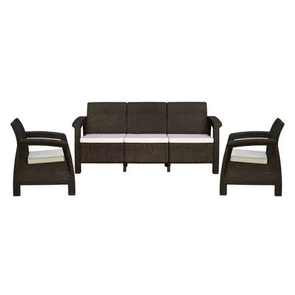 Nilkamal-Goa Sofa Set with Cushion (3+1+1 Seater)