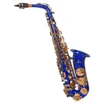 Kadence-Blue Gold Alto Saxophone with complete Kit- Case, Polishing Cloth, Cleaning Rod and Gloves