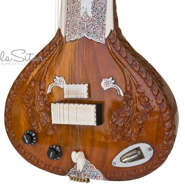 Tablasitar-Maharaja Musicals Electric Sitar, Kharaj Pancham, Vol. & Tone Controls, Latest Studio Edition - No. 118