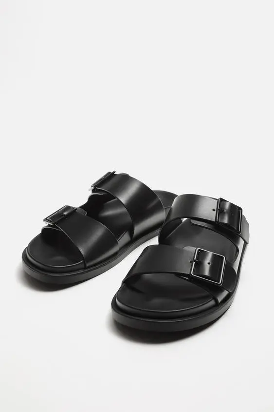 ZARA-DOUBLE-STRAP SANDALS